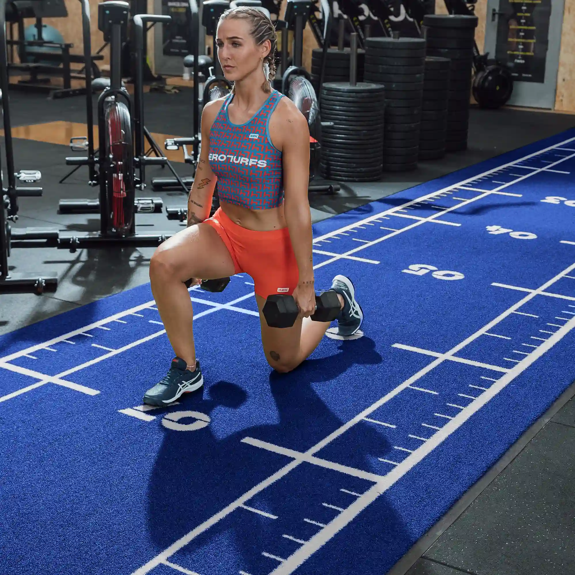 Césped artificial para fisioterapia y rehabilitación deportiva