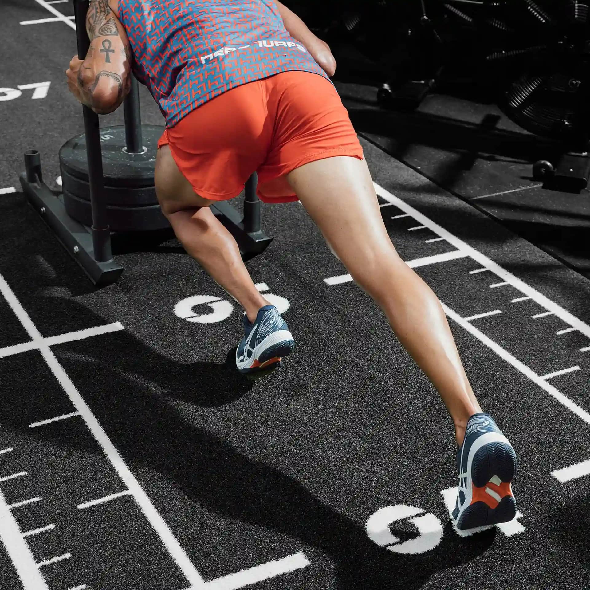 Pista de césped CrossFit de alta densidad para entrenamientos intensos