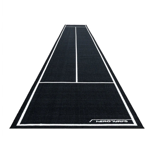 Pista de césped artificial doble con marcaje para gimnasio